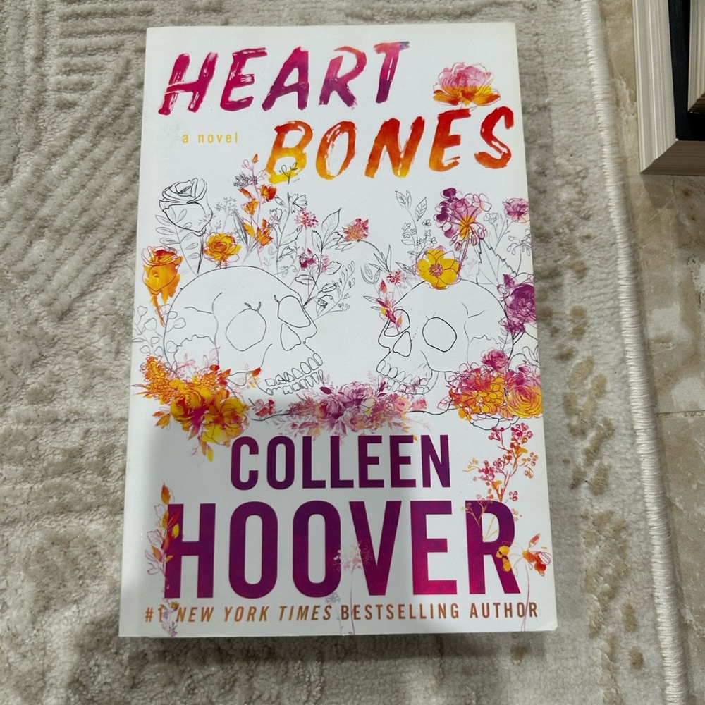 'Heart Bones' Novel - White and Pink Cover
